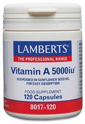 Lamberts Vitamin A Βιταμίνη για Ανοσοποιητικό 5000iu 120 κάψουλες από το Pharm24