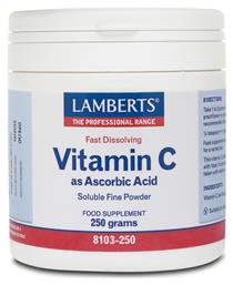 Lamberts Vitamin C as Ascorbic Acid Βιταμίνη για Ενέργεια & Ανοσοποιητικό 500mg 250gr από το Pharm24