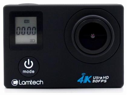 Lamtech LAM021615 LAM021615 Action Camera 4K Ultra HD Υποβρύχια (με Θήκη) με WiFi Μαύρη