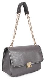 Laura Ashley Devonia Γυναικεία Flap Bag 'Ωμου Γκρι