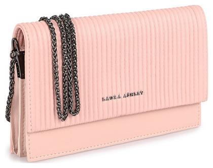 Laura Ashley Dudley Croco Γυναικεία Flap Bag 'Ωμου Ροζ από το Public