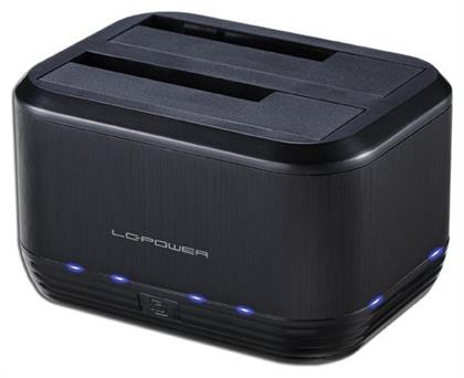 LC-Power Docking Station για 2 Σκληρούς Δίσκους SATA 2.5'' / 3.5'' με σύνδεση USB 3.0 (LC-DOCK-U3-III) από το Public