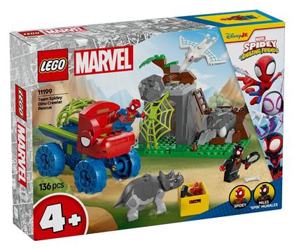 Lego Marvel Team Spidey Dino Crawler Rescue για 4+ Ετών 136τμχ