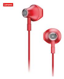 Lenovo HF 140 Earbuds Handsfree με Βύσμα 3.5mm Κόκκινο