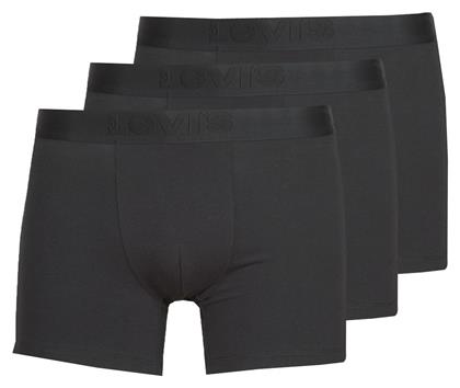 Levi's Ανδρικά Μποξεράκια 3Pack Μαύρα