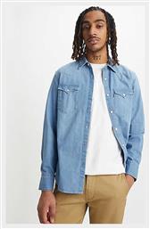 Levi's BARSTOW WESTERN STANDARD Ανδρικό Πουκάμισο με Κανονική Γραμμή Μακρυμάνικo Μπλε