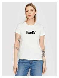 Levi's Γυναικείο T-shirt Λευκό με Στάμπα