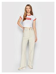 Levi's Graphic Ringer Κοντομάνικο Crop Top Λευκό