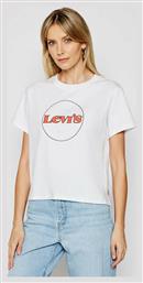 Levi's Graphic Varsity Γυναικείο T-shirt Λευκό με Στάμπα