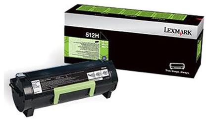 Lexmark 512H Γνήσιο Toner Laser Εκτυπωτή Μαύρο High Capacity Return Program 5000 Σελίδων (51F2H00) από το e-shop