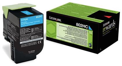 Lexmark 80C2HC0 Γνήσιο Toner Laser Εκτυπωτή Κυανό High Yield Extra High Yield 3000 Σελίδων από το e-shop