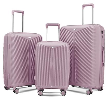 Lianos Βαλίτσες Ροζ Σετ 3τμχ