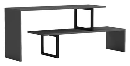 Lilant από Μέταλλο & Ξύλο Γκρι Απόχρωση - Μαύρο Μέταλλο 110x30x45εκ. 230-000041