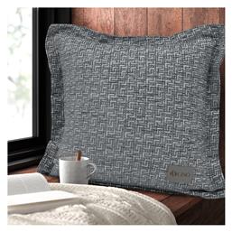 Lino Home Διακοσμητική Μαξιλαροθήκη Angollo - Winter Dark Grey 45x45εκ.