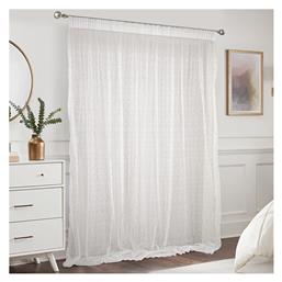 Lino Home Κουρτίνα με Τρέσα Bario White 280x300εκ.