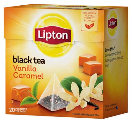 Lipton Μαύρο Τσάι Βανίλια & Καραμέλα 20 Φακελάκια από το e-Fresh