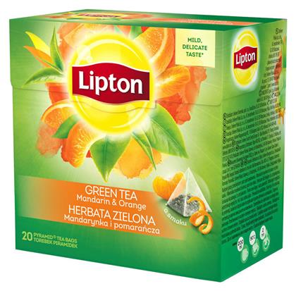 Lipton Πράσινο Τσάι Μανταρίνι-Πορτοκάλι 20gr από το e-Fresh