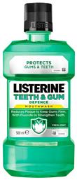 Listerine Teeth & Gum Defence Στοματικό Διάλυμα κατά της Πλάκας 500ml