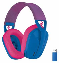 Logitech G435 Lightspeed Ασύρματο Over Ear Gaming Headset με σύνδεση Bluetooth / USB Μπλε/Φούξια από το e-shop