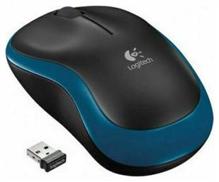 Logitech M185 Ασύρματο Mini Black/Blue από το Public