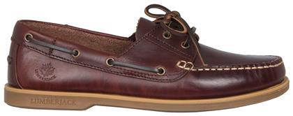 Lumberjack Navigator Δερμάτινα Ανδρικά Boat Shoes σε Καφέ Χρώμα