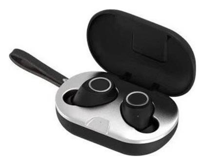 M8 In-ear Bluetooth Handsfree Ακουστικά με Θήκη Φόρτισης Μαύρα από το Filinda