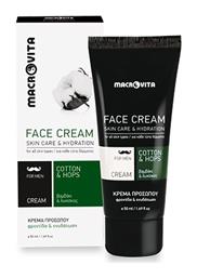 Macrovita Cotton & Hops Men Face Cream Skin Care & Hydration 50ml