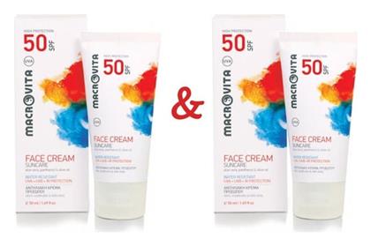 Macrovita Cream Αδιάβροχη Αντηλιακή Κρέμα Προσώπου SPF50 100ml