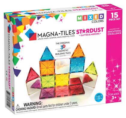 Magna-Tiles Μαγνητικό Παιχνίδι Κατασκευών Mixed Colors Stardust για Παιδιά 3+ Ετών