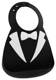 Make my Day Αδιάβροχη Σαλιάρα Σιλικόνης με Κουμπί Tuxedo με Τσέπη για 6 m+