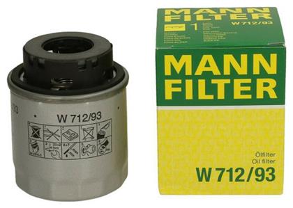 Mann Filter Φίλτρο Λαδιού Αυτοκινήτου για Vw Scirocco-Golf V/Seat Ibiza V/Leon II