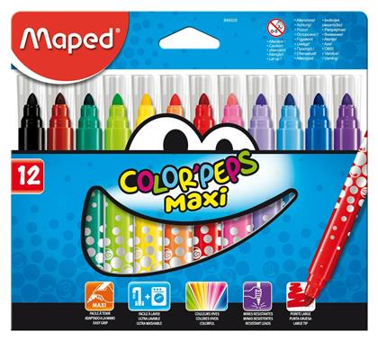 Maped Color'Peps My First Jumbo Πλενόμενοι Μαρκαδόροι Ζωγραφικής Χονδροί σε 12 Χρώματα