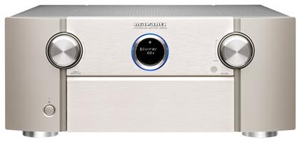 Marantz SR8015 Ραδιοενισχυτής Home Cinema 4K/8K 11.2 Καναλιών 140W/8Ω 250W/6Ω με HDR και Dolby Atmos Ασημί