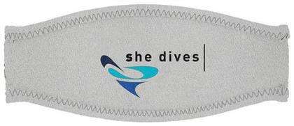 Mares Λουράκι Μάσκας Neoprene She Dives Γκρι από το DealsShop