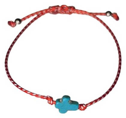 Μαρτάκι Cuoro Παιδικό Μικρό Σταυρό Δίχρωμη Κλωστή Ανοιγόμενο