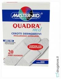 Master Aid Αυτοκόλλητα Επιθέματα Quadra Med 2 Μεγέθη 20τμχ