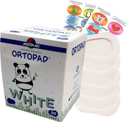 Master Aid Ortopad Bamboo White Οφθαλμικά Επιθέματα για Παιδιά 76x54mm 50τμχ