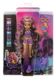 Mattel Κούκλα Monster High Crescent Clawdeen Wolf για 4+ Ετών