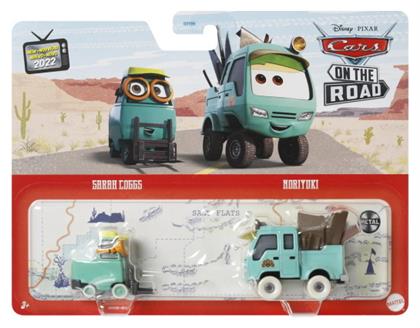 Mattel On the Road Σετ Αυτοκινητάκια Disney Cars Sarah Coggs & Noriyuki για 3+ Ετών