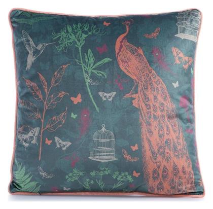 Μαξιλάρι Διακοσμητικό Γέμιση Birds Paradise Green Nef-nef Homeware 45x45 Πολυέστερ