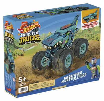 Mega Bloks Τουβλάκια Mega Wrex Monster Truck για 5+ Ετών 187τμχ από το Plus4u