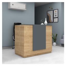 Megapap Gemini Επαγγελματικό Γραφείο Υποδοχής με Διαστάσεις Π150xΒ70xΥ110cm