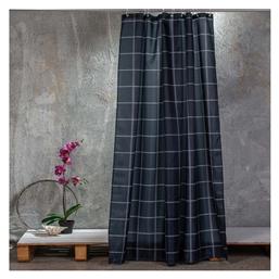 Melinen Check Κουρτίνα Μπάνιου Υφασμάτινη 180x180 cm Black από το Katoikein