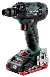 Metabo SSW 18 LTX 300 BL Brushless Μπουλονόκλειδο 18V 2x4Ah με Υποδοχή 1/2'' & Hex