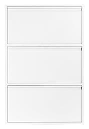 Μεταλλική με 3 Ράφια Λευκό 65.5x15.5x103.5cm 32801-00---2