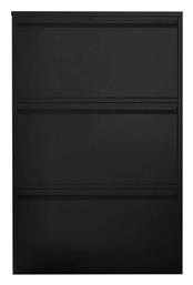 Μεταλλική με 3 Ράφια Μαύρη 65.5x15.5x103.5cm 32801-09---2