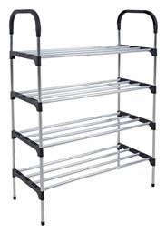 Μεταλλική με 4 Ράφια Μαύρη 57x26x83cm 817184