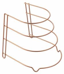 Metaltex Canyon Βάση Οργάνωσης Κουζίνας Μεταλλική σε Ροζ Χρυσό Χρώμα 23x27x23cm