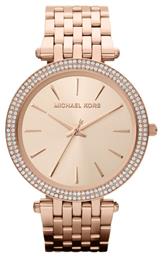 Michael Kors Darci Ρολόι Μπαταρίας με Μεταλλικό Μπρασελέ