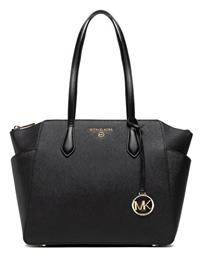 Michael Kors Marilyn Medium Δερμάτινη Γυναικεία Τσάντα Shopper Ώμου Μαύρη από το Modivo